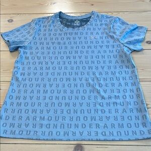 Under Armour Men's Gray/Blue Graphic Athletic T-Shirt